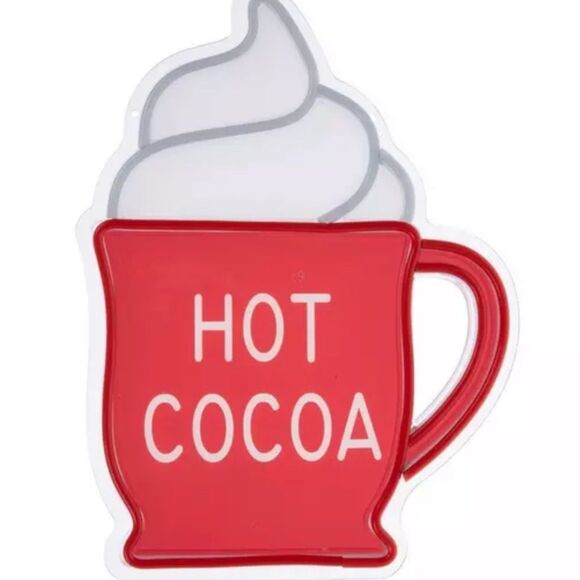Hot Cocoa LED Neon Sign Red Neon Hot Cocoa Sign - Picture 3 of 4